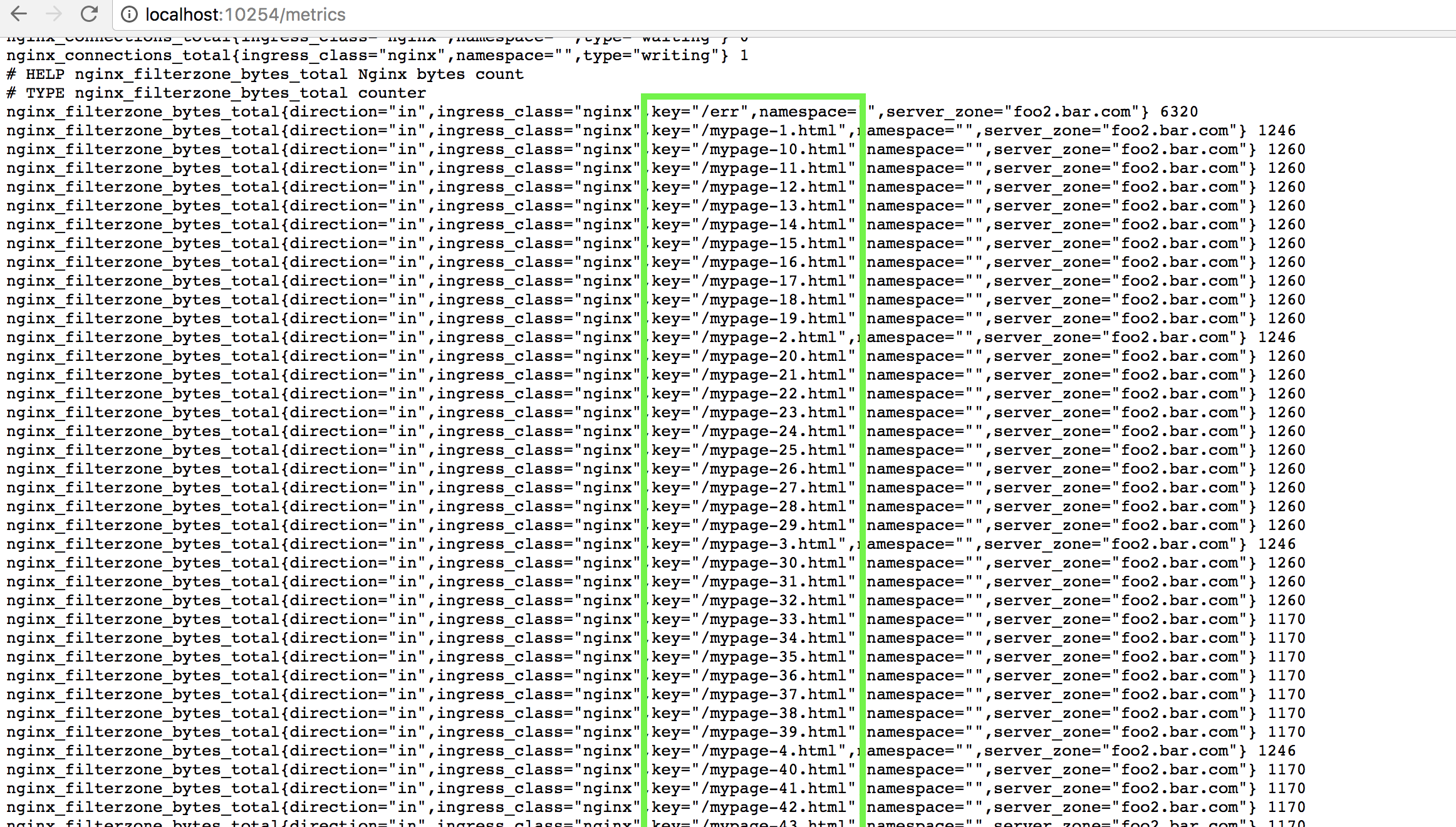 prometheus filter key path
